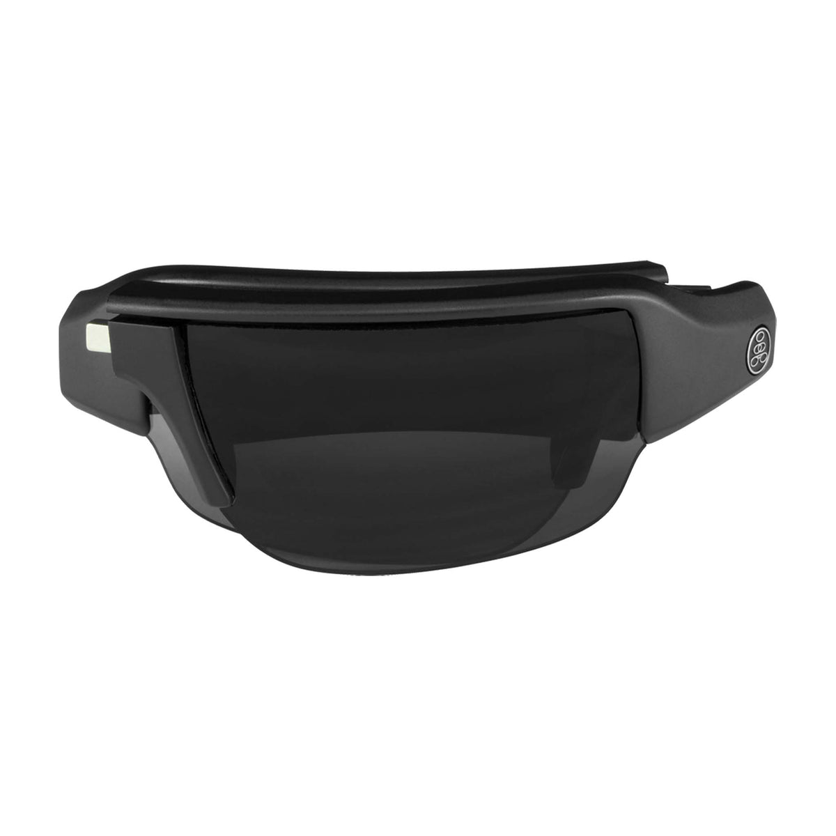 Popticals, Premium Compact Sunglasses, PopGun, 030010-LFGP, Polarized Sunglasses, Gloss Wine/Black Crystal Frame, Gray Lenses, Compact View