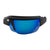 Popticals, Premium Compact Sunglasses, PopGun, 010010-BMUN, Polarized Sunglasses, Matte Black Frame, Gray Lenses w/Blue Mirror Finish, Compact View