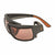 Popticals, Premium Compact Sunglasses, PopH2O, 010070-BMCP, Polarized Sunglasses, Matte Black Frame, Copper Lenses, Glam View
