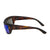 Popticals, Premium Compact Sunglasses, PopH2O, 010070-CTUN, Polarized Sunglasses, Gloss Tortoise Frame, Gray Lenses w/Blue Mirror Finish, Side View