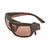Popticals, Premium Compact Sunglasses, PopH2O, 010070-DUCP, Polarized Sunglasses, Matte Driftwood Frame, Copper Lenses, Glam View