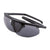 Popticals, Premium Compact Sunglasses, PopStar, 010040-BMGP, Polarized Sunglasses, Matte Black Frame, Gray Lenses, Spider View