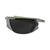 Popticals, Premium Compact Sunglasses, PopStar, 010040-EMGP, Polarized Sunglasses, Matte Gray/Green Frame, Gray Lenses, Compact View