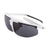 Popticals, Premium Compact Sunglasses, PopStar, 010040-WMGP, Polarized Sunglasses, Matte White Frame, Gray Lenses, Glam View