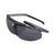 Popticals, Premium Compact Sunglasses, PopStar, 030040-SFLN, Polarized Sunglasses, Gloss Smoke/Clear Crystal Frame, Gray Lenses w/Silver Mirror Finish, Spider View