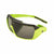 Popticals, Premium Compact Sunglasses, PopStorm, 010060-EBGP, Polarized Sunglasses, Gloss Black/Green Frame, Gray Lenses, Glam View