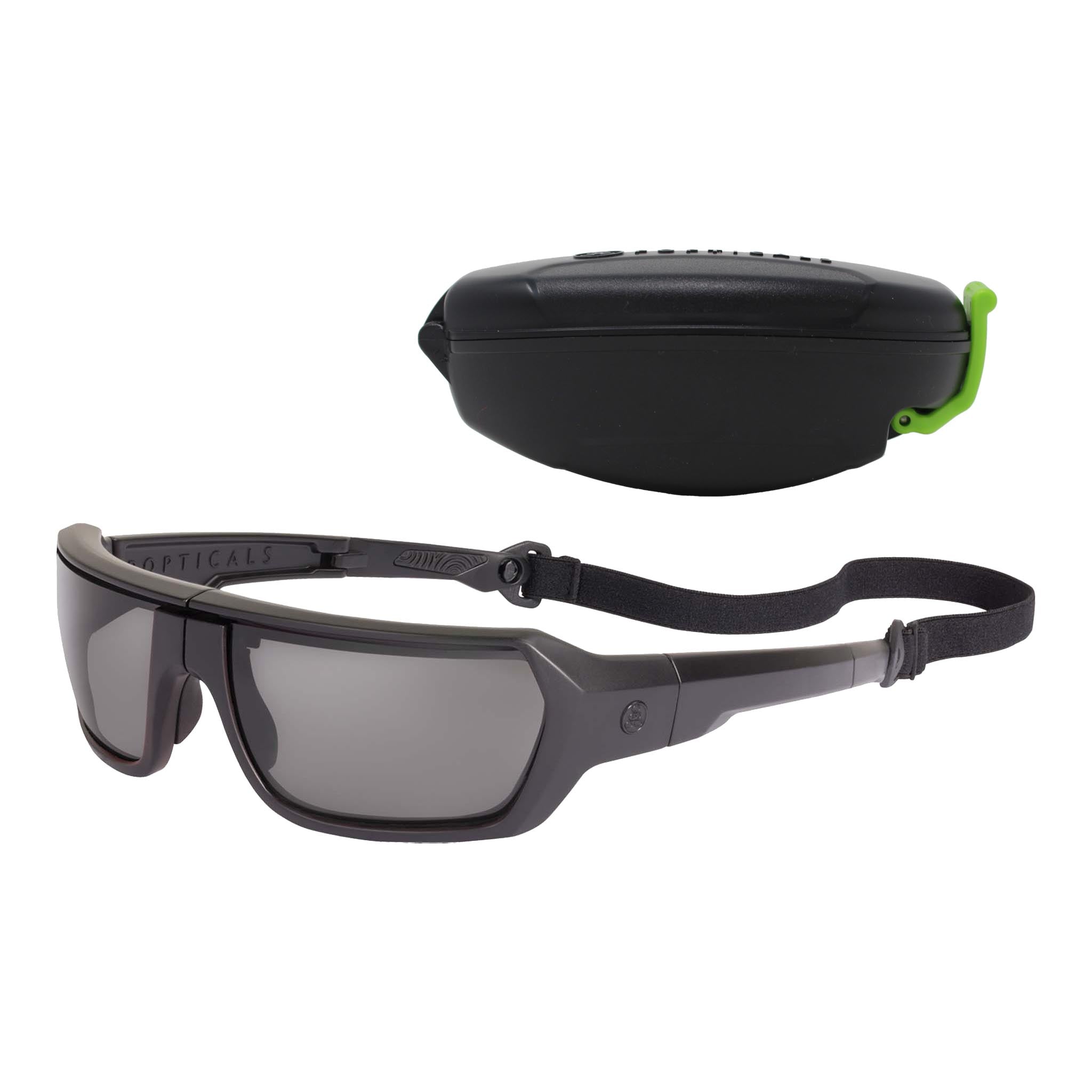 Tactical Sunglasses, Ballistic Sunglasses, Gray Lens, ANSI Z87+ - Popticals
